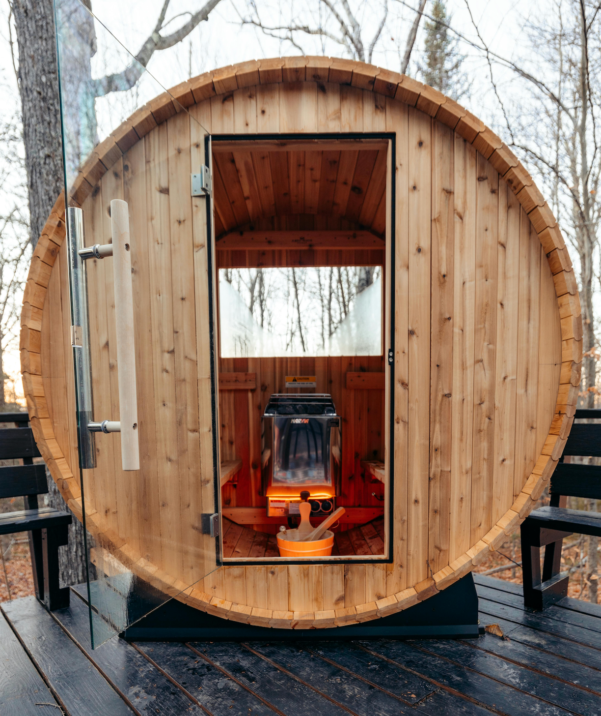 Luxury Outdoor Barrel Sauna
