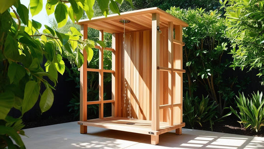 Japanese Inspired Outdoor Shower